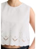 Marc O'Polo DENIM Spitzentop cropped in Silky White