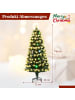 COSTWAY 150 cm Künstlicher Weihnachtsbaum mit Beleuchtung in Grün