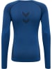 Hummel Hummel T-Shirt Hmlte Multisport Herren Atmungsaktiv Schnelltrocknend Nahtlosen in INSIGNIA BLUE/BLACK MELANGE