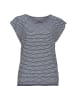 Vivance by Lascana Kurzarmshirt in rauchblau-creme