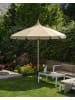 Beliani Marktschirm MINOA in Beige/Weiß - (W) 245 x (H) 269 x (L) 245 cm