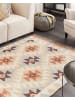 Beliani Kelim DILIJAN in Bunt/Beige/Blau - (W) 160 x (L) 230 cm