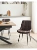 Beliani 2er-Set Esszimmerstuhl MELROSE II in Braun/Schwarz