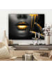 MuchoWow Leinwand bilder Gesicht gold schwarz (BxH)