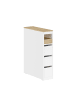 SoBuy Badezimmerschrank in Reinweiß - (W) 20 x (H) 82 x (L) 60 cm