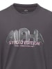 Alpha Industries T-Shirt Studio Edition in grau rosa - 0001