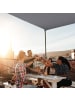 relaxdays Sonnensegel in Grau - (B)200 x (T)300 cm