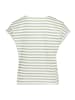 BETTY & CO Ringelshirt mit Rundhalsausschnitt in Cream/Green