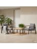 home24 Loungeset Aviel 3-teilig in Grau / Braun