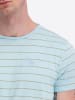 Timezone Gestreiftes T-Shirt Rundhals Kurzarm Design in Blau