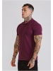 SikSilk Polo Shirt in burgundy