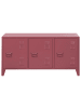 Beliani Büroschrank CARDIFF in Rot - (W) 120 x (H) 60 x (L) 40 cm
