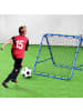 COSTWAY Rebounder für Fußball 100 x 100 cm in Blau