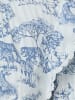 Marie Lund Bluse July in ecru blau - 0002