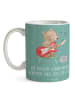 Mr. & Mrs. Panda Kaffeebecher E-Gitarre Zwei Riffs mit Spruch in Meeresbrise