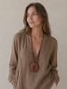 collezione alessandro Lange Kette " Boho " in braun