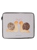 Mr. & Mrs. Panda Hülle Laptop Schnecken Liebe ohne Spruch in Grau Pastell
