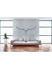 FineBuy Geweih in Silber / Aluminium / 125x10x60
