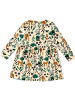 Villervalla Langarmkleid Winter Forest in beige