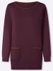 Sieh an! Longpullover in burgund