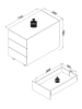VCM  Rollcontainer Beistellcontainer Dalosa 70 cm in Anthrazit