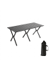relaxdays Campingtisch in Schwarz - (B)120 x (H)44 x (T)60 cm