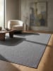 KADIMA DESIGN Kurzflorteppich Uni pflegeleicht Wohnzimmer Schlafzimmer Modern in Anthrazit