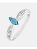 Diamant L'éternel Ring aus 375 Weißgold mit Diamant mit Topas