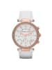 Michael Kors Parker Uhr Chronograph roségold weiß