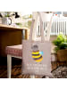Mr. & Mrs. Panda Tasche Hummel flauschig mit Spruch in Braun Pastell