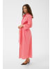 CULTURE Kleid CUannille Casual fit in Coral/White Stripe