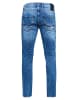 Rusty Neal Jeans Hose "TORI" Slim Fit Destroyed Denim in Blue Used