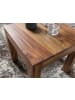FineBuy Couchtisch in Braun / Sheesham / 45x45x40