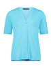 Betty Barclay Blusenshirt mit Kragen in Cyan Blue