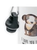 Mr. & Mrs. Panda Kindertrinkflasche Hund Entspannen mit Spruch in Weiß