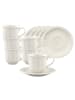 Villeroy & Boch 6er Set Espressotassen mit Untertassen Manoir in Weiß 80 ml in weiß