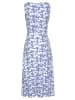 Beach Time Sommerkleid in blau-creme bedruckt