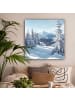 MuchoWow Leinwand Bilder Schneelandschaft