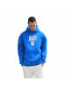 Megaman Rundhals Kapuzenpullover Hoodie in Blau