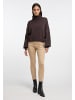 RISA Damen Strick Rollkragenpullover in Braun