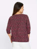 Sieh an! 3/4-Arm-Shirt in schwarz-pink-bedruckt