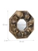 relaxdays 3 x Spiegel in Gold - (B)25 x (H)25 x (T)2 cm