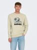 Only&Sons Rundhals Sweatshirt Eagles / Raiders NFL Weiches Langarm Pullover in Beige-2