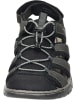 rieker Slipper, Komfort-Sandalen in schwarz/schwarz/schwarz