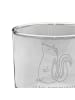 Mr. & Mrs. Panda Tumbler Glas Stinktier Sitzen mit Spruch in Transparent