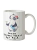 Trinkbecher Panda Beste Sitznachbarin der Welt ... in Weiß