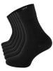 Clark Crown® Baumwoll-Socken 6 Paar Edel & Modern in Schwarz