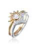 Elli Ring 925 Sterling Silber in Zweifarbig