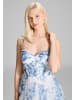 HEY KYLA Kleid in blau weiß - 0001