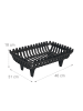 relaxdays Kaminrost in Schwarz - (B)46 x (H)18 x (T)31 cm